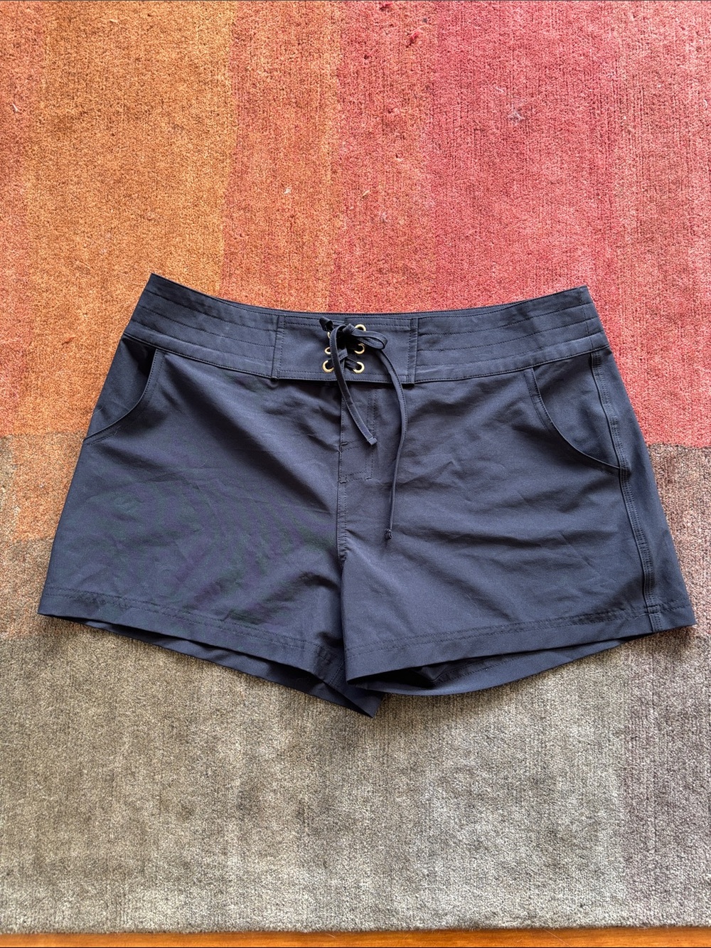 New - Lablanca Lace-Up Waist Boardshorts — Black - Sz L